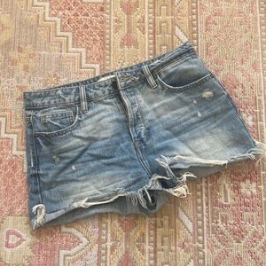 Denim cut off shorts